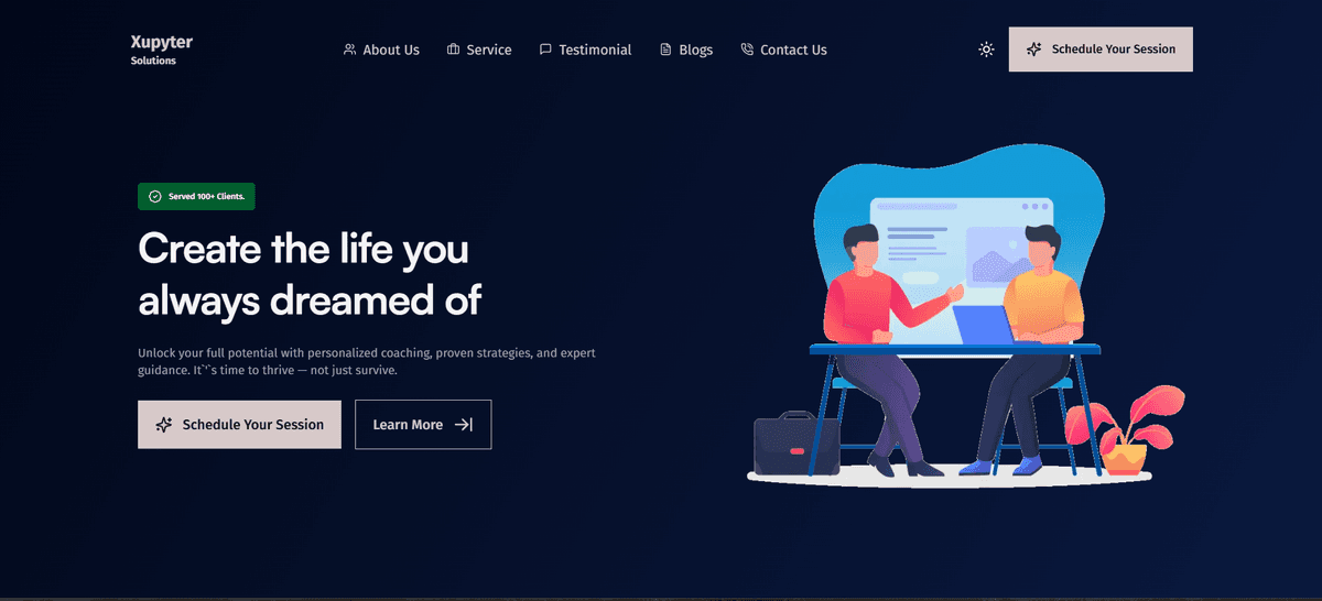 Consultant Office Website preview