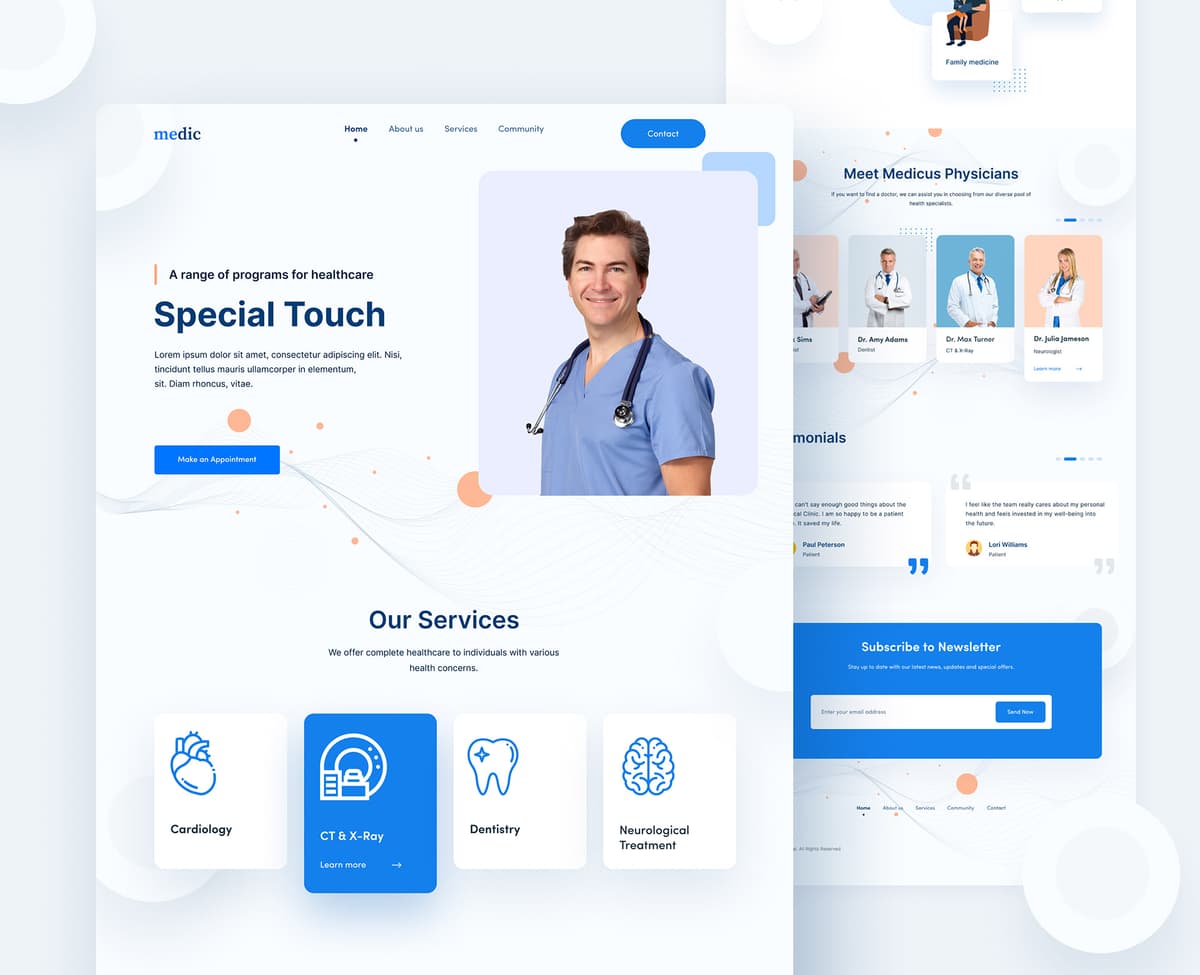 Medical Website preview