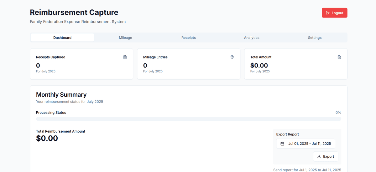 ReimburseMe Claims Portal preview